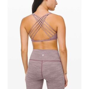 Lululemon Free To Be Bra Wild Wee Are From Space Mulberry Sports Bra Women's 10